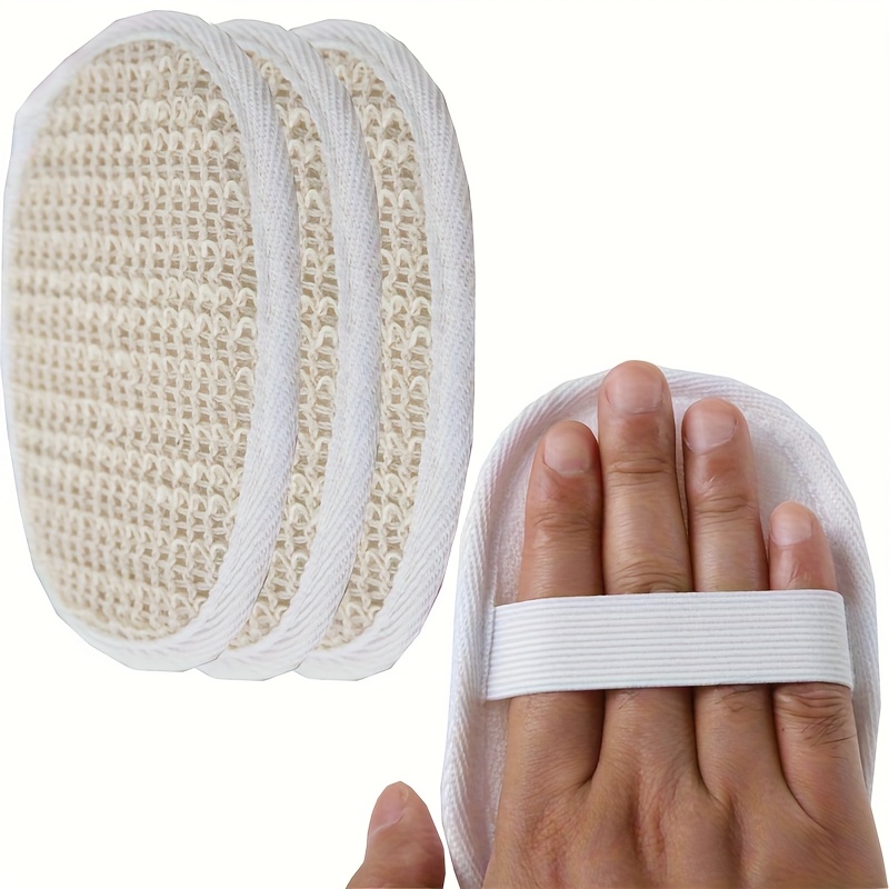 Deep Exfoliating Body Scrubber (3-piece Set), Suitable For Men And Women, Body Skin Cleaning And Exfoliating Tool, Used For Removing Dead Skin With A Scrubbing Cloth