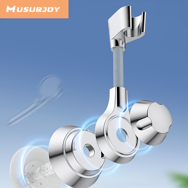 

Musurjoy Bathroom Shower Head Holder, Rainwater Head Holder, Universal Adjustable Wall Mounted Shower Base, Bathroom Shower Head Holder, Bathroom Accessories, New Year Gift, Valentine's Day Gift