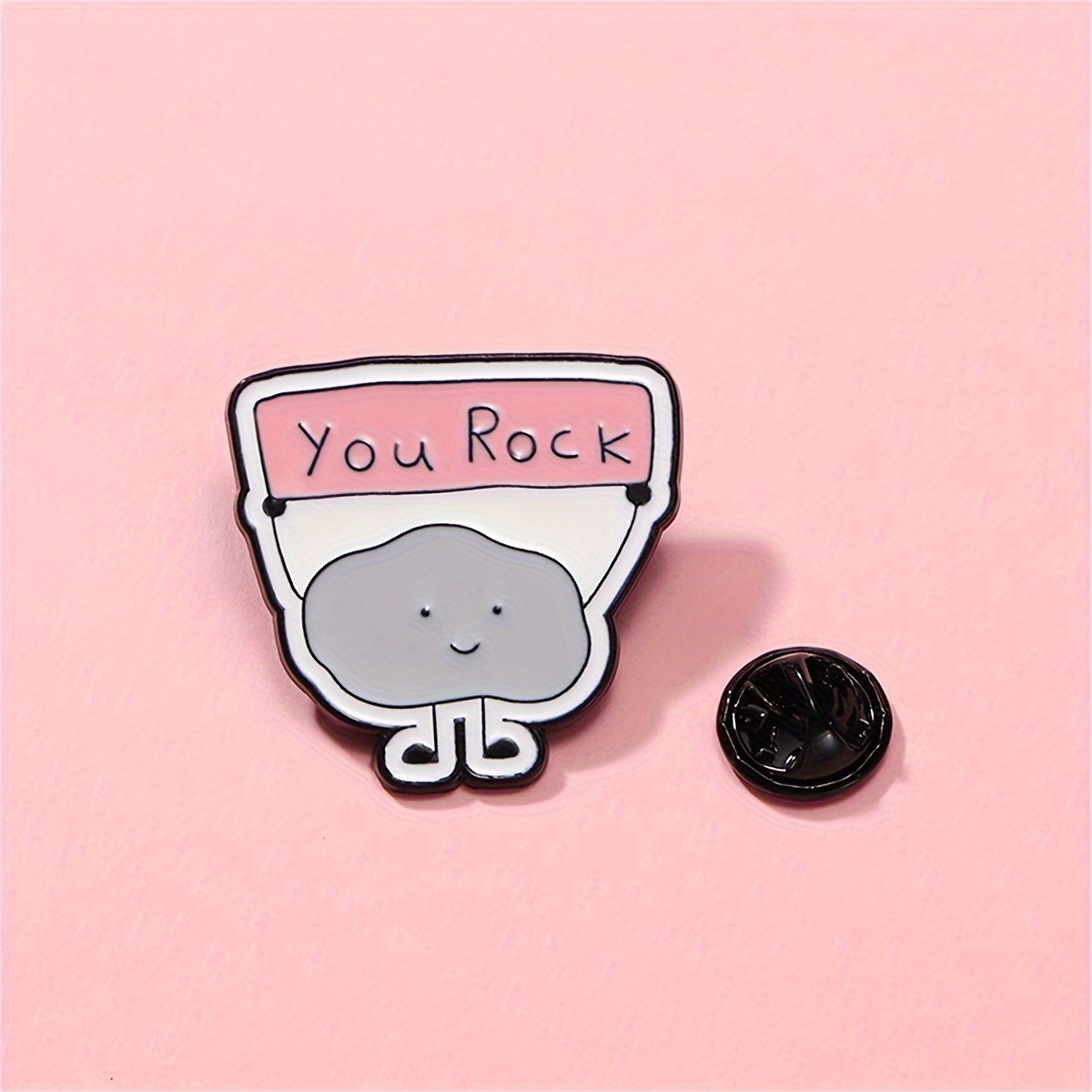 Cartoon Cute Stone Enamel Pin Decorative Brooch