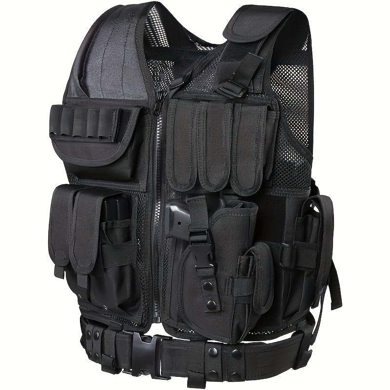 multi functional vest with detachable belt and pockets outdoor gear compact compatible standard pockets cool live action cs Product details 2
