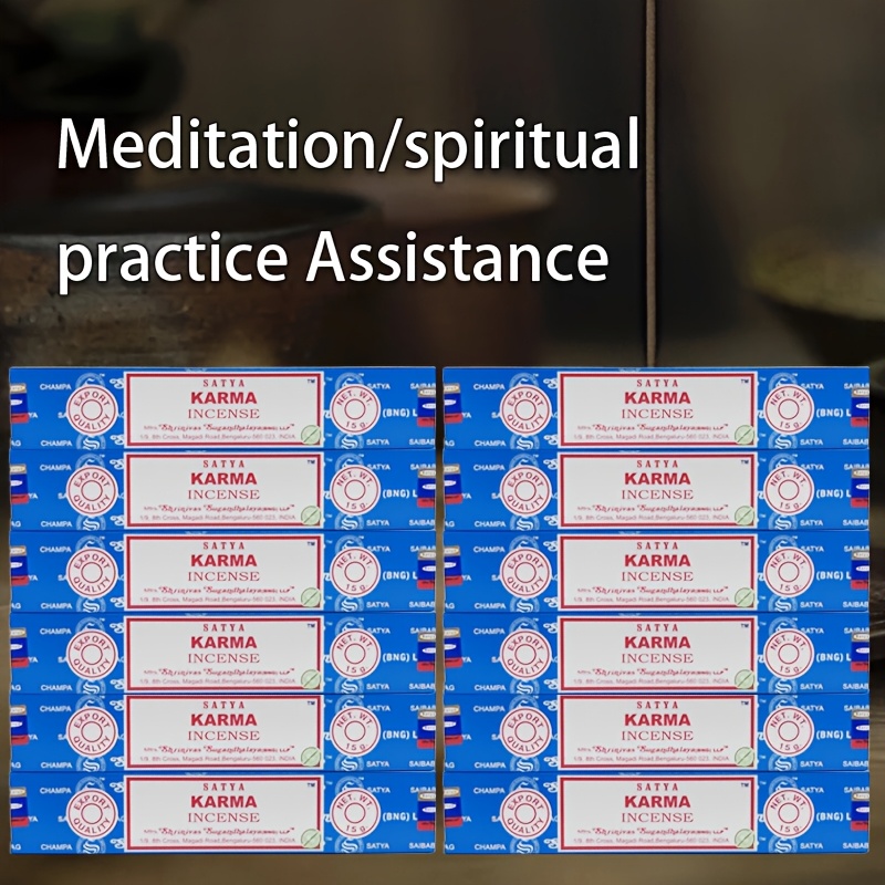 TEMU Original Imported Indian Incense Sticks For Karma 12boxes/132pcs Indian Handmade Incense Sticks, Incense Sticks Suitable For Meditation Yoga