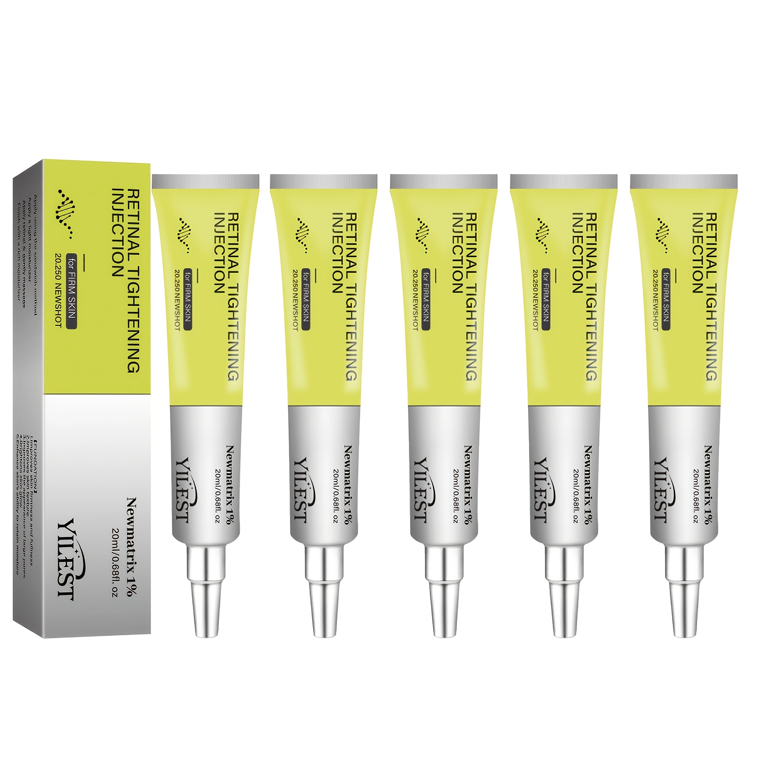 Image of 5pcs Retinol Firming , Retinol Firming Serum, Facial Retinol , Moisturizing Facial Serum, Firming Cream, Serum