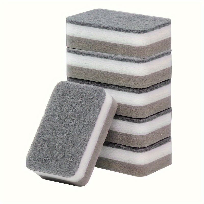 

5/10pcs Double-sided Washing Pot Sponge Dishwashing Scouring Pad Kitchen Sponge Brush Dish