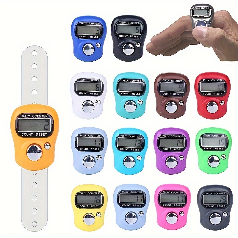 

1pc Portable Finger Counter, Manual Ring Style Mini Electronic Counter