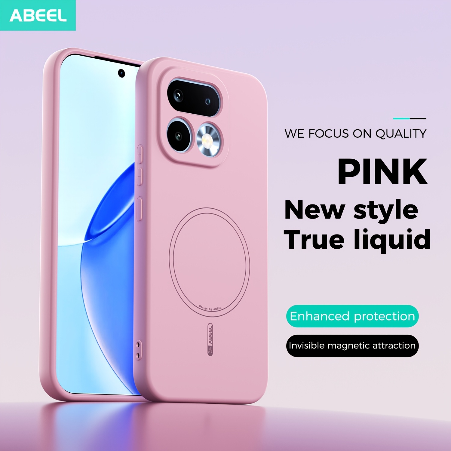 TEMU Phone Case: Liquid Silicone Skin-friendly Phone Case, Suitable For Oppo Realme 16 Pro, Oil-proof And Anti-fingerprint, Compatible With Magnetic