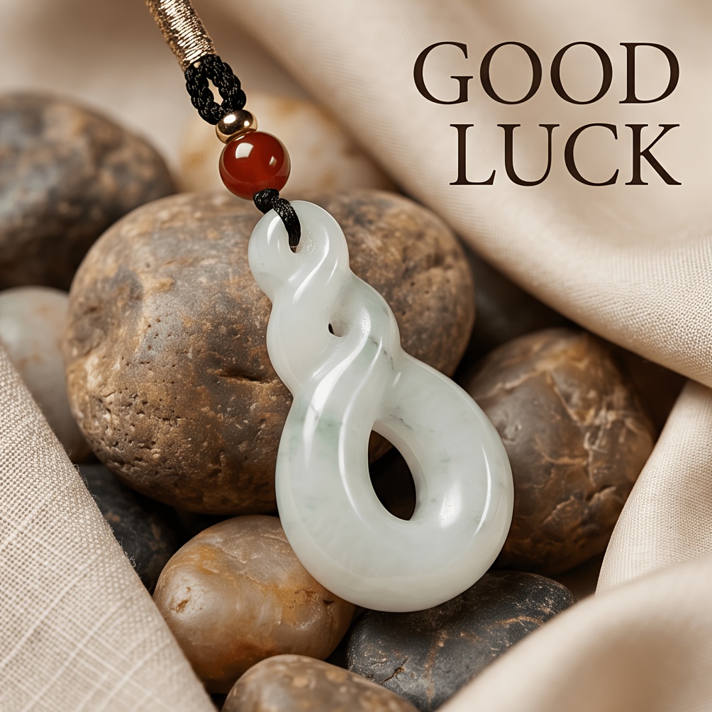 Natural Stone White Floral Pendant Necklace, Festive Gift