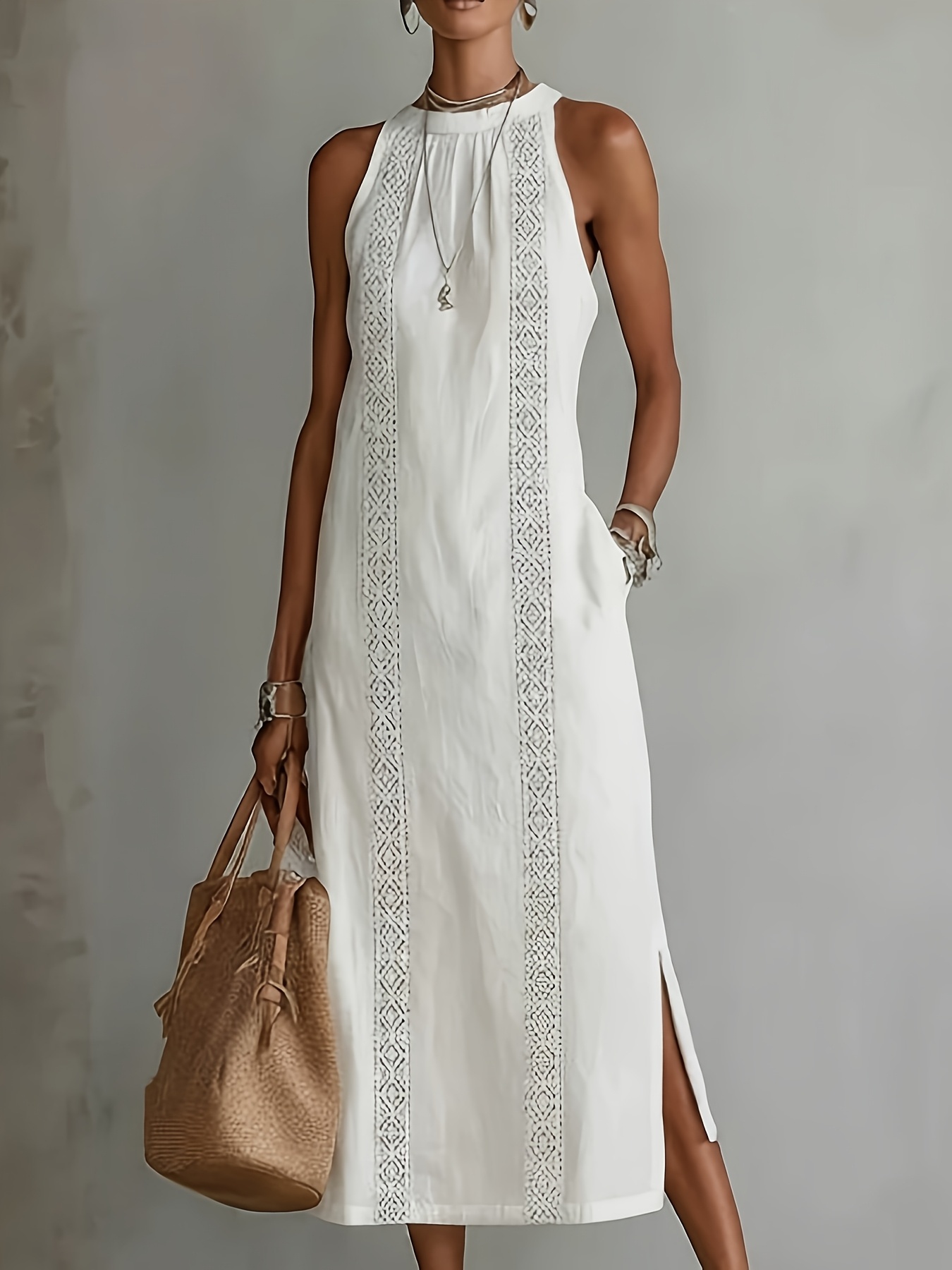 a line chiffon bridesmaid dress A-Line V-Neck Floor-Length Chiffon Bridesmaid Dress With Front Split