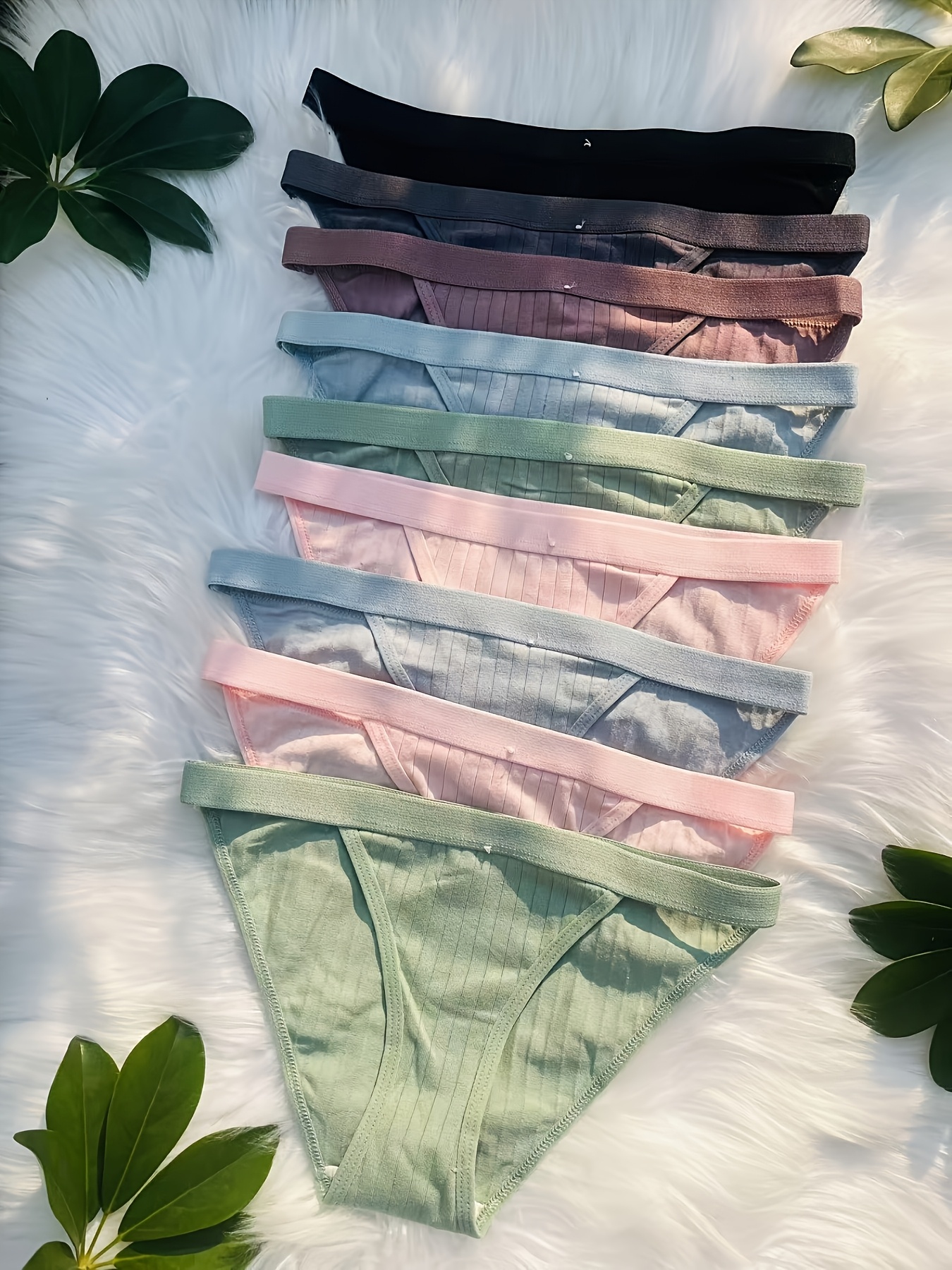 conjunto ropa interior mujer (9 piezas): bragas bikini Temu