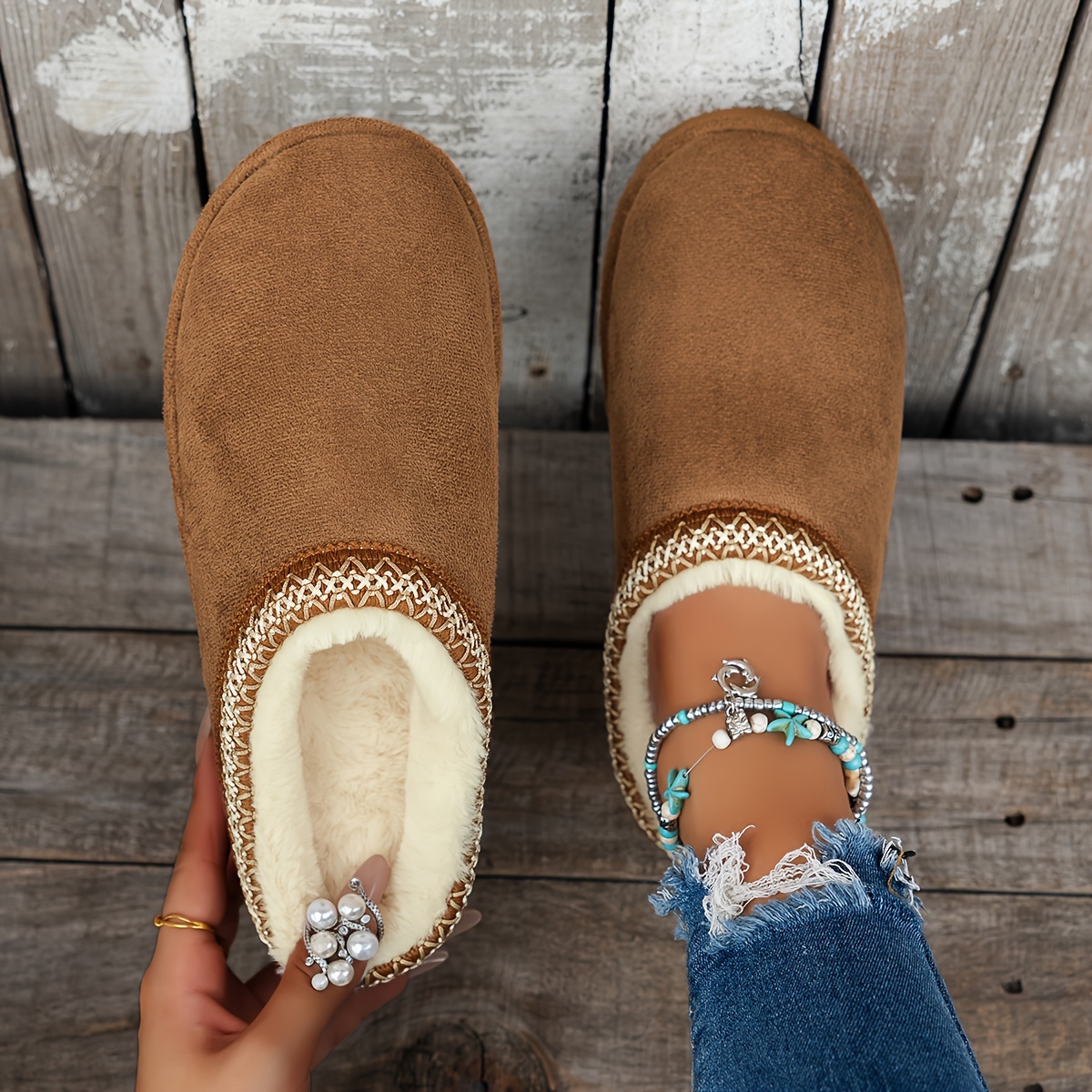 

Chaussons Décontractés et Tendance pour Femmes, pour Intérieur et Extérieur