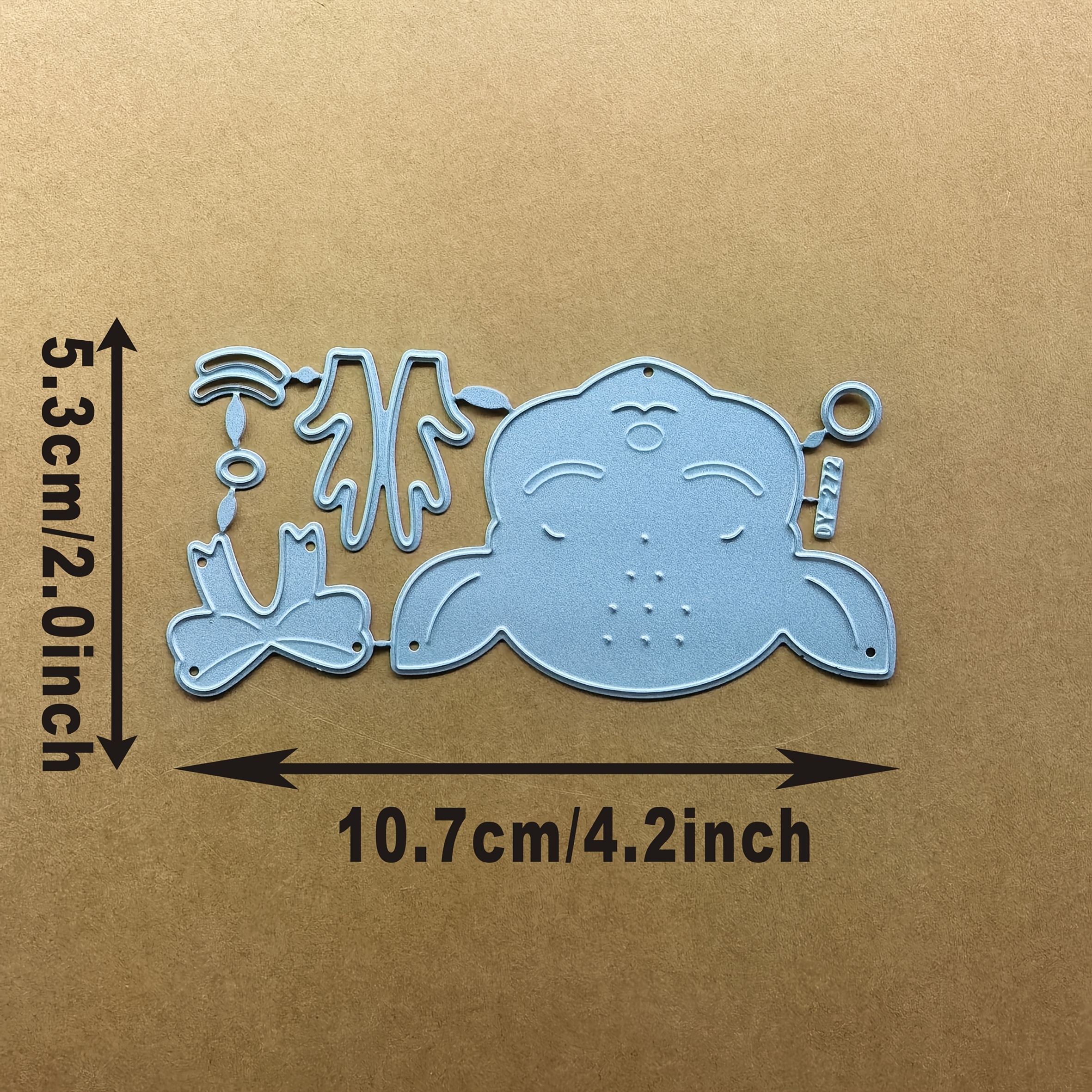 Image of A Metal Mold Design For A Deer Head, Intended For Cutting Cards, Suitable For Decorating Paper