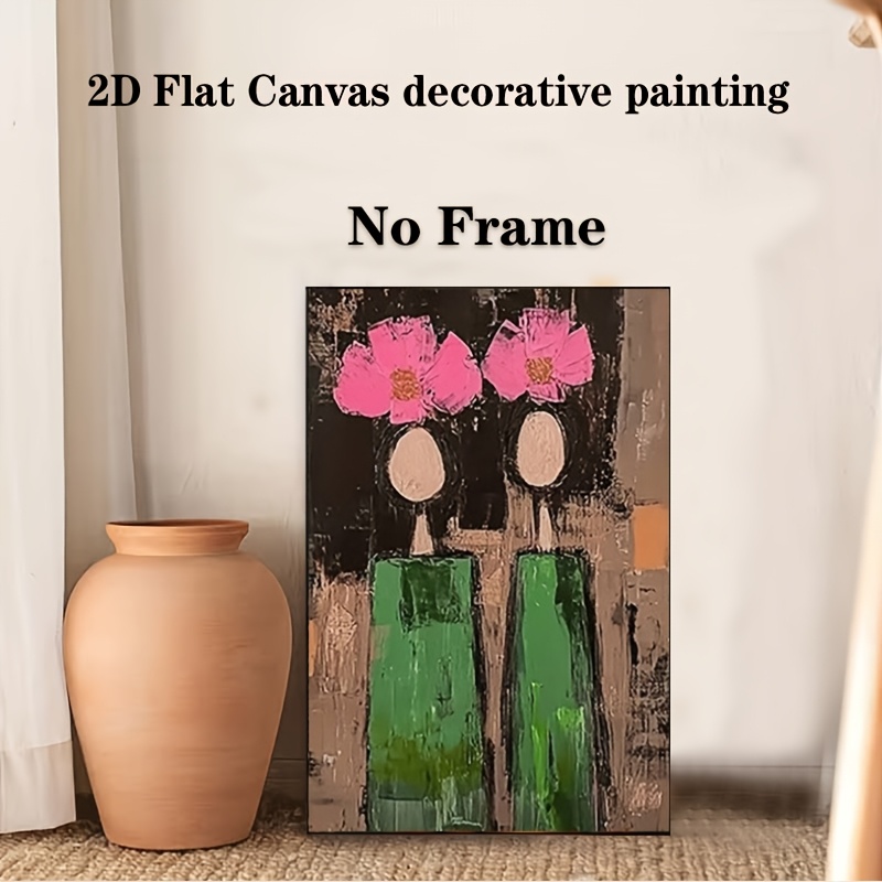 item picture 2d flat 2d flat posters prints canvas art frameless contemporary artist paintings with bright colors fashionable european and   home decor high end canvas texture modern abstract wall art mural suitable for living room