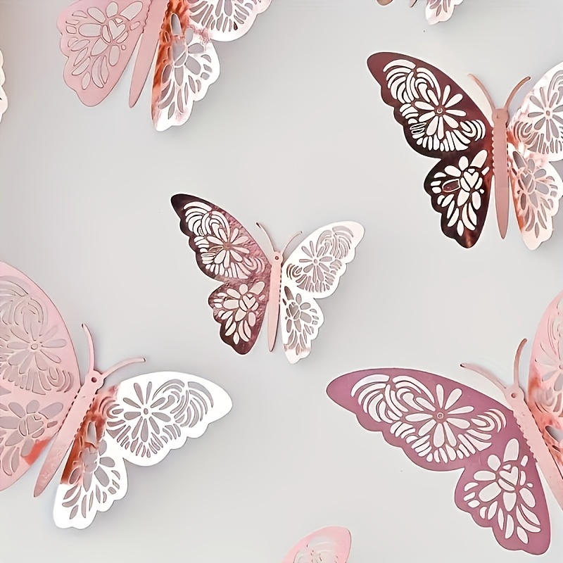 TEMU 60pcs 3d Wall Stickers, Reusable Decor, Matte Crystal, Versatile For Multiple Party Scenes, Suitable For Balcony, Terrace, Living Room, Garden,