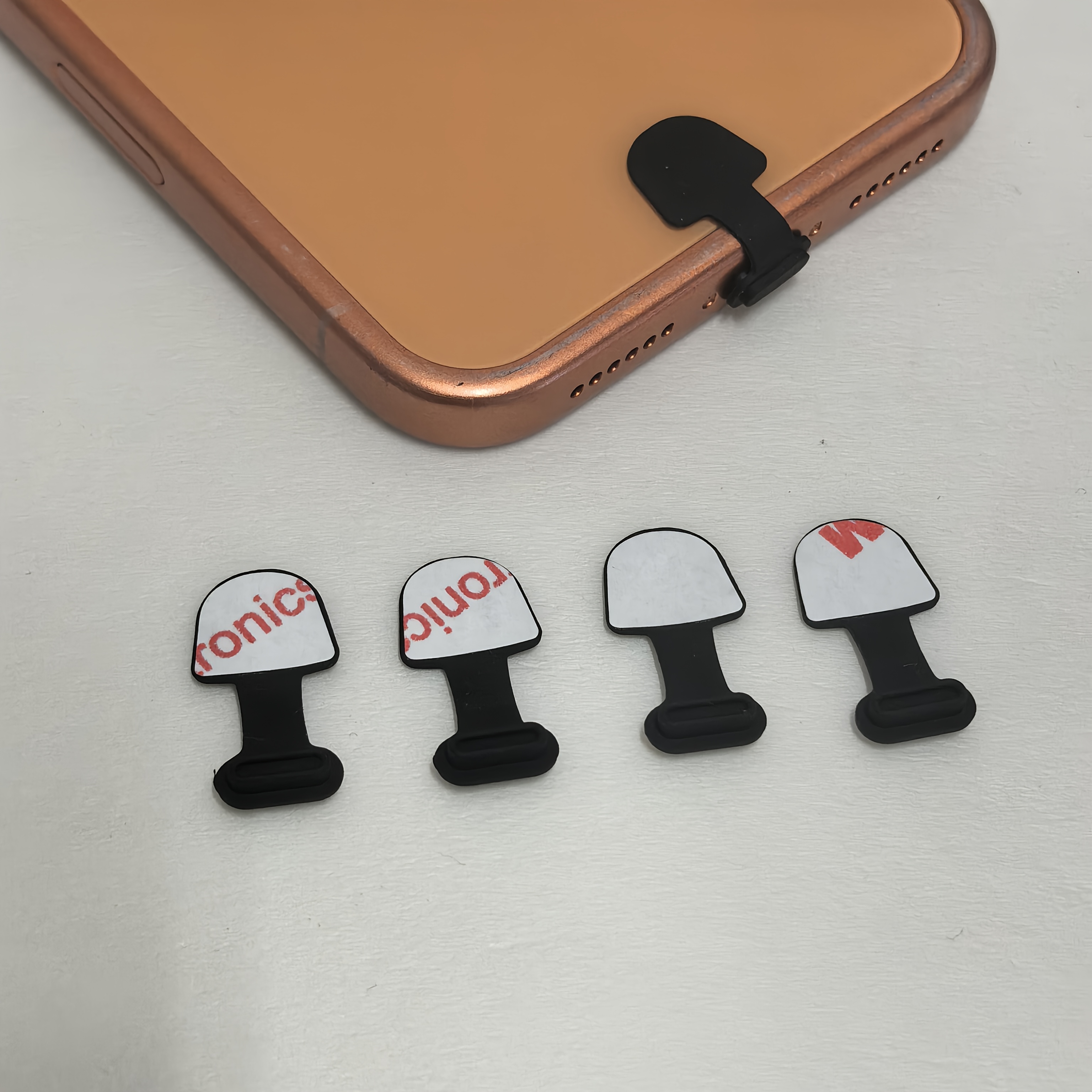 4pcs Anti-loss Silicone Dust Plugs For Type-c Ports, Protects Your Phone From Scratches And Dust