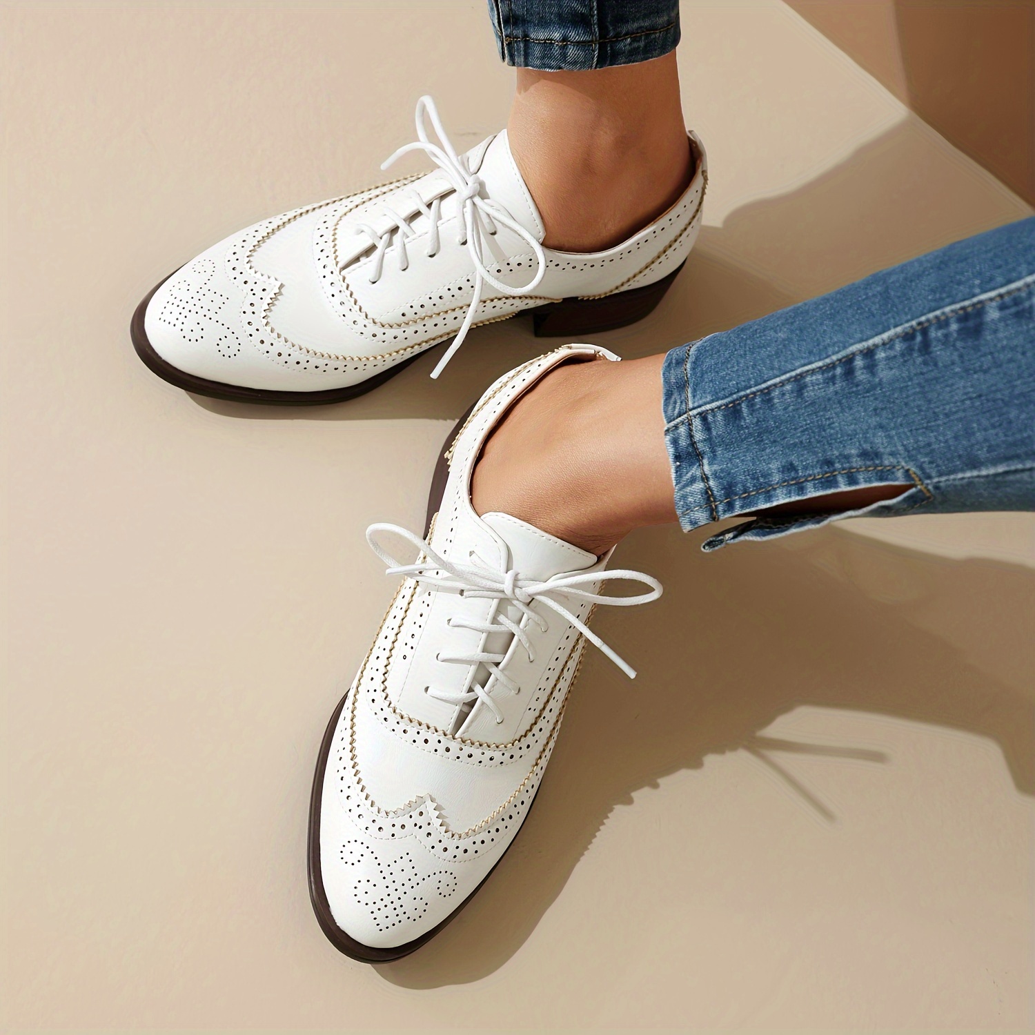 new european american british style vintage trendy heel - Temu United Arab  Emirates