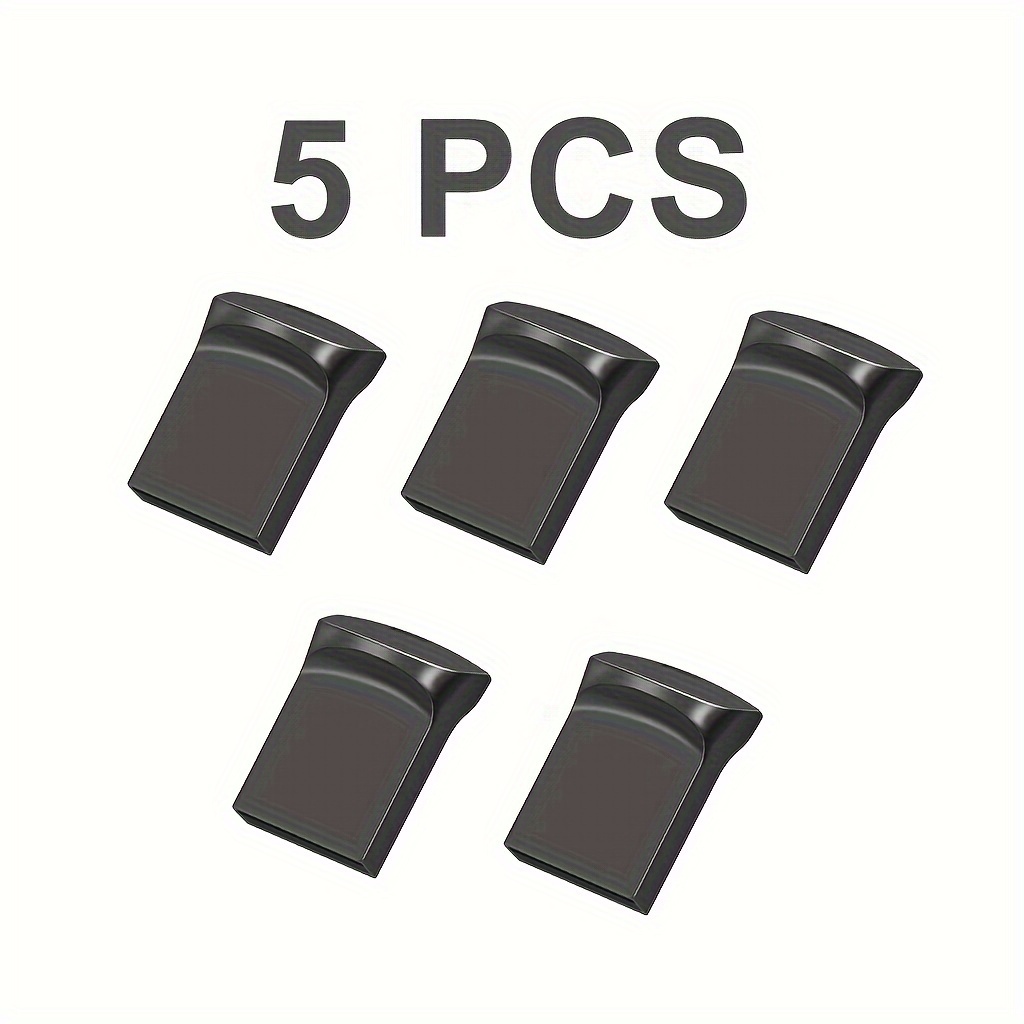 TEMU Lot de 5 clés USB 8GB 4GB 2GB 1GB 512MB 256MB 128MB USB 2.0 Haute Vitesse U Disk USB Disque Clé USB en Métal pour PC/Ordinateurs