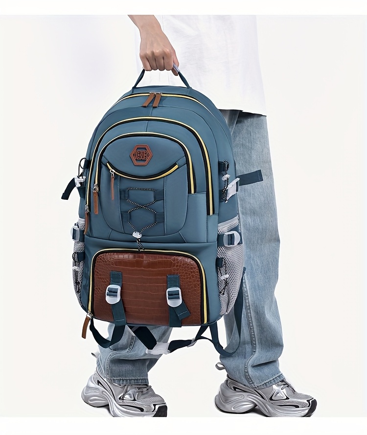 [Durable Travel Backpack] Durable Large Capacity Backpack | Separate Shoe Compartment, Easy-to-Clean, Multiple Compartments for Business Trips, Daily Use & Outdoor Travel - Holiday Gift, Adjustable Strap, Lightweight, Laptop Compartment, Travel Gear