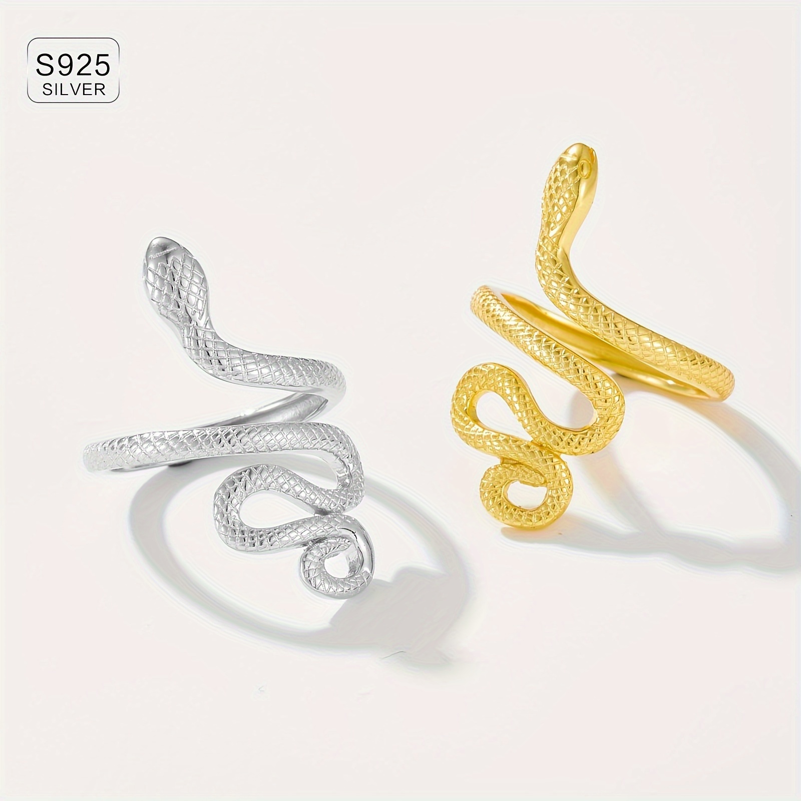 Women's 925 Sterling Silver Snake Ring