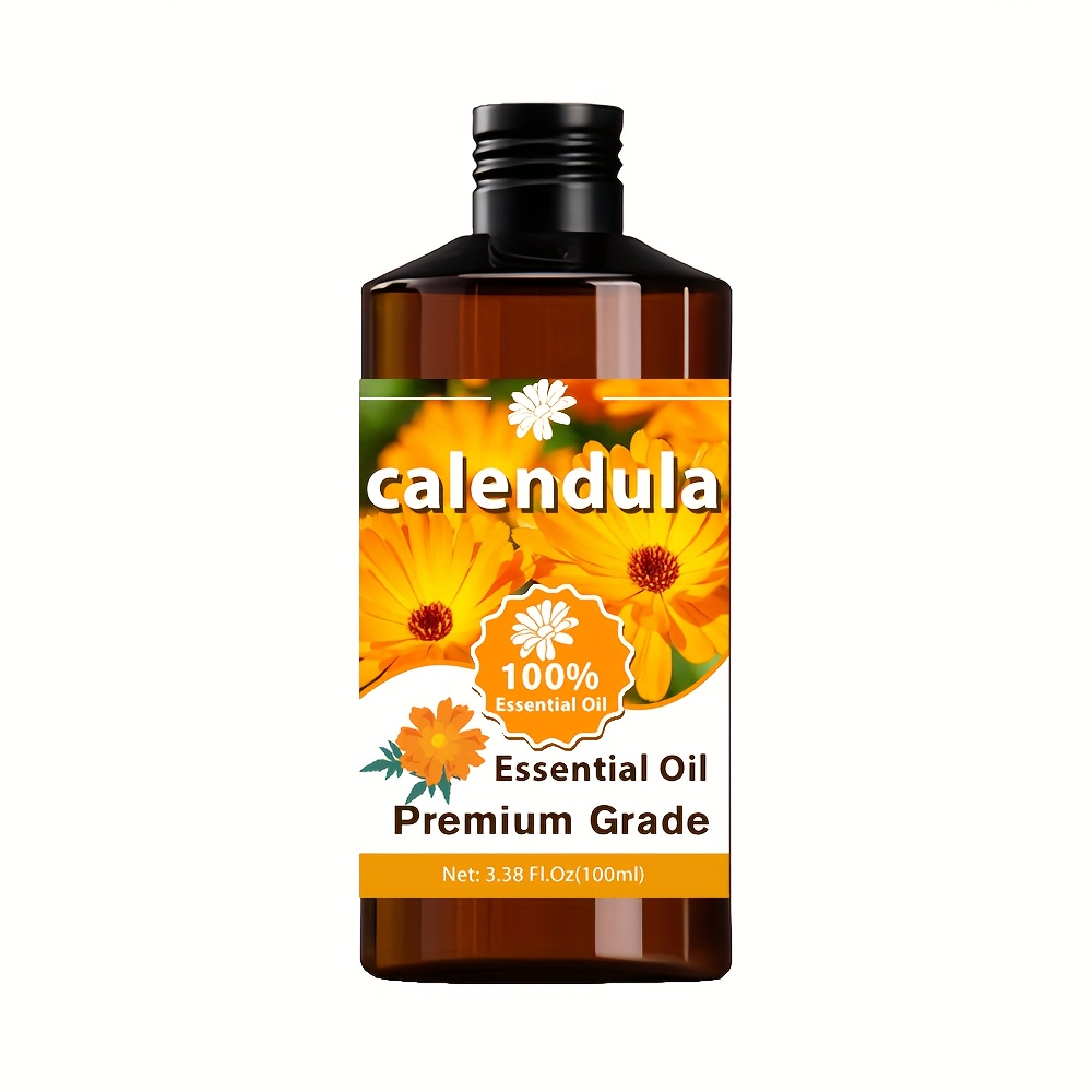 Image of Calendula Essential Oil - Essential Oil - Moisturizing, Suitable For Skin, Hair, Nail Care, Bathing - Massage Essential Oil