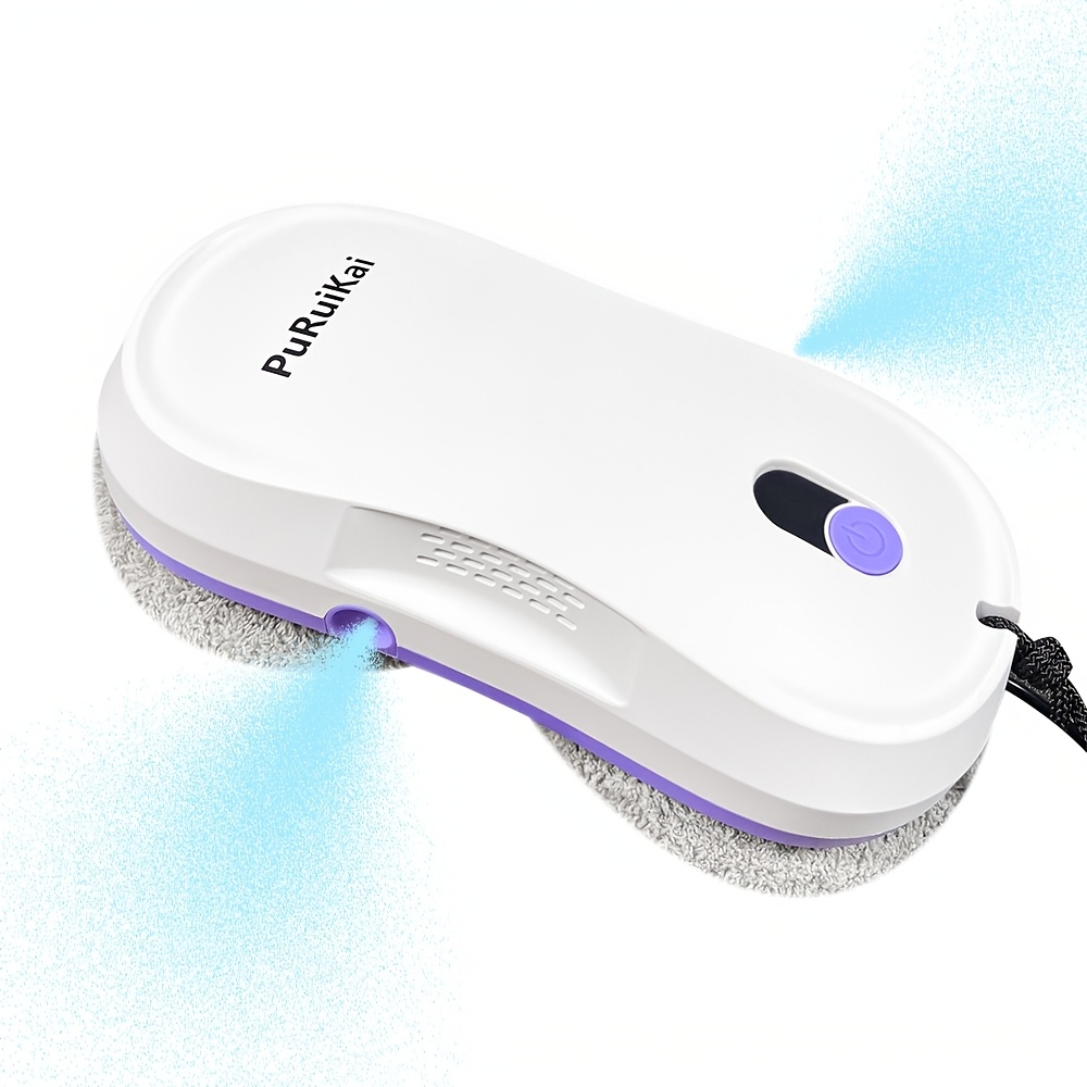 TEMU Puruikaim8 Fully Automatic Plug-in Intelligent Window Cleaning Robot (2026 Latest Model) Automatic Water Spray With Remote Control, 6500pa