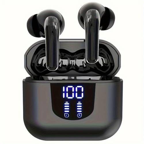 draadloze oordopjes, bluetooth 5.4 oordopjes, 13mm luidsprekers, extra lange speeltijd, type-c snellaadbox, stereo bluetooth in-ear oordopjes, geschikt voor iphone en in-ear oordopjes, gaming zakelijke sport oordopjes met microfoon, met digitaal display, muziek luisteren tijdens