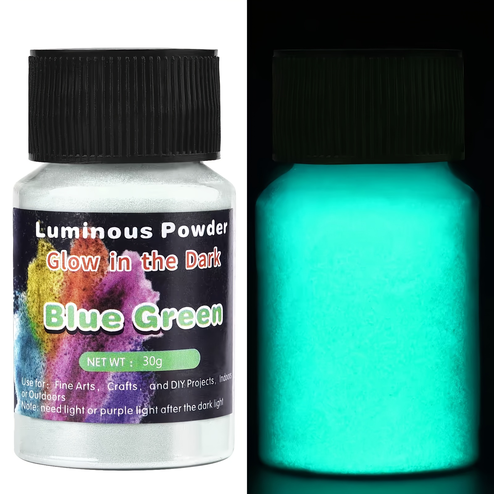 Image of 30g/bottle 13 Colors Luminous Pigment Powder For Art, Painting Coloring Agent, Jewelry Handmade, Crafts [for Professional Art Use]