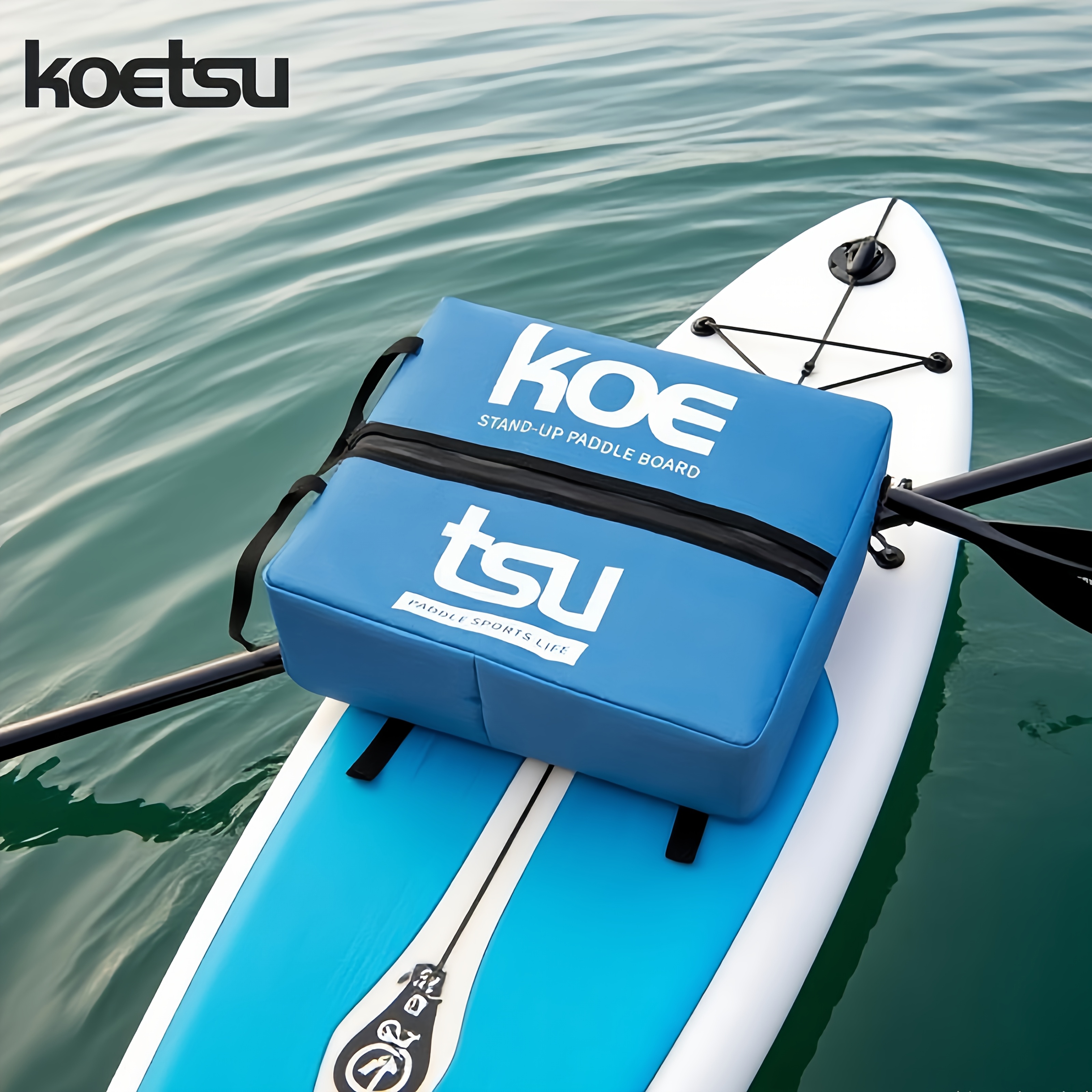 TEMU 1 röd/blå oxford paddel-/surfbrädesförvaringsväska. Kylisolering, passar paddleboards, surfbrädor, hopfällbara båtar, kanoter. Högkvalitativt,