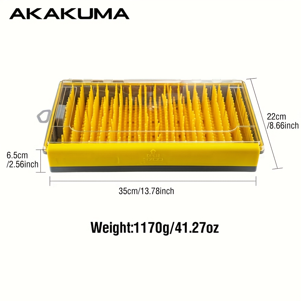 Image of 1pc Of Yellow Fishing Gear Box , Pvc Shell, Soft Column, Outdoor Fishing Accessory Box For Placing Bait