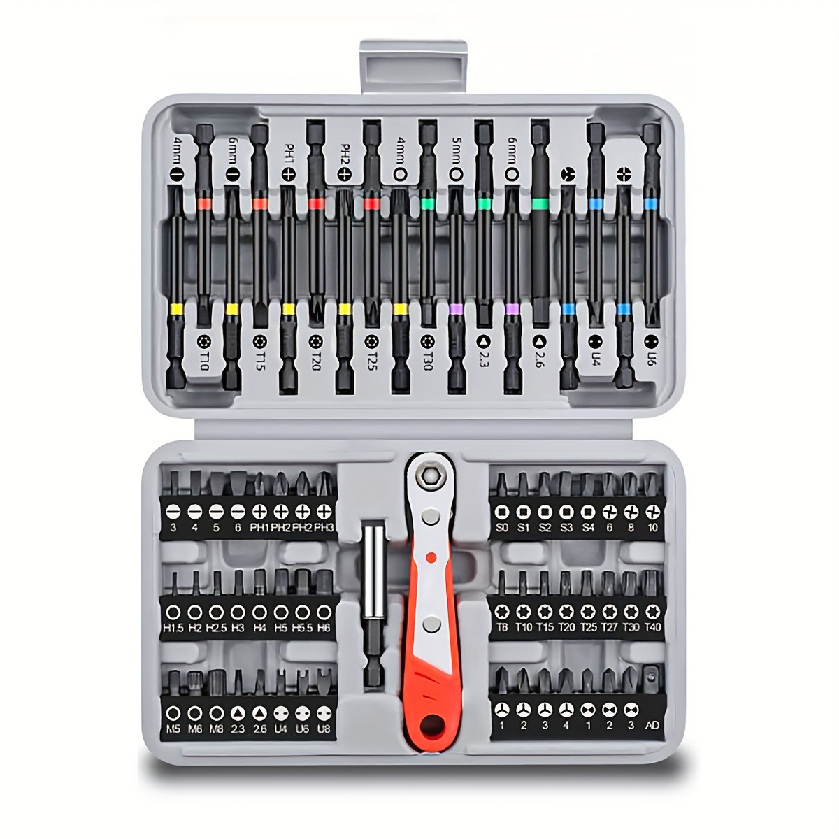 

Precision Ratchet Screwdriver Set, 68in 1 Household Screwdriver Tool Kit, Disassemble Magnetic Rotating Ratchet Screwdriver Kit For Furniture/car/computer/electronics Maintenance