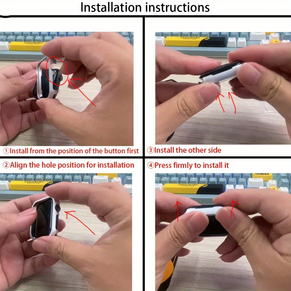 Hey! Hippo Protective Case for iWatch Series 10/9/8/7 & 6/5/4/3/SE - Scratch-Resistant Hard Shell Cover with Ergonomic Grip, Durable Protection for Smartwatch Accessories, Smartwatch Protection, Modern Accessory, Sleek Design