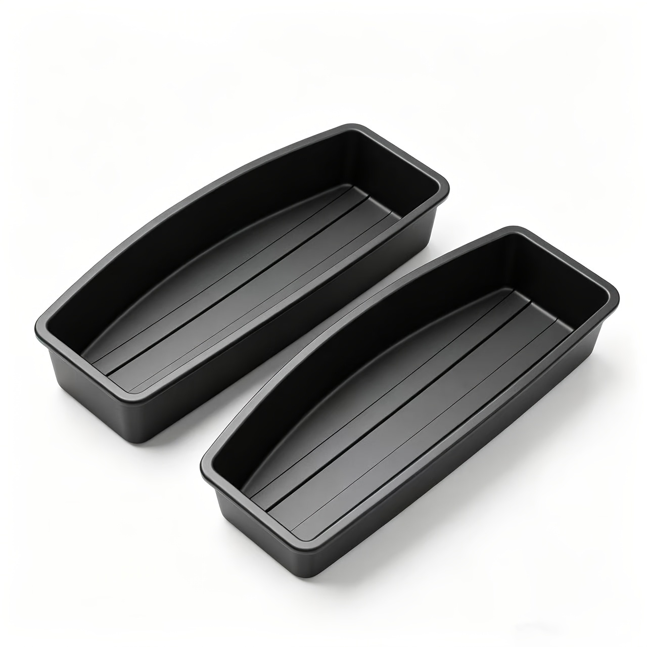 TEMU 2pcs Storager The Car Seat, Abs Material Hidden Tray, Car Seat Clearance Storage Organizer, High- Auto Parts Storage Container Suitable For Most