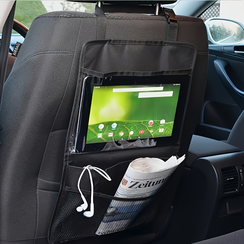 

1pc - Backseat Organizer Touchscreen Tablet And Storage , - , Accessory Tissue