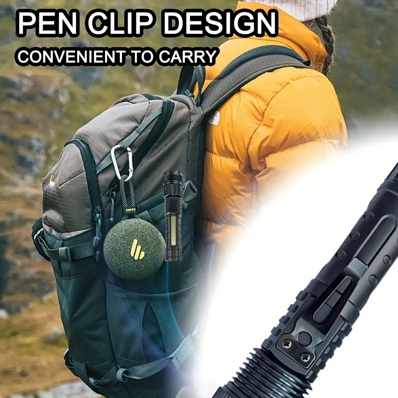 Buy 1 Get 1 Free, Total of 2pcs Multifunctional Flashlights High Lumens Rechargeable LED Battery Powered with 6 Light Modes, Cob Side Light, USB C, Zoomable, Powerful Handheld Flash Lights Perfect for Emergency, Camping, Outdoor Adventures, IP44