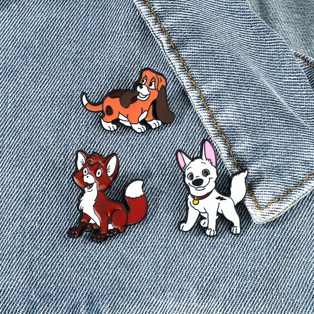 

3pcs Cartoon Brooch Suit Cute Enamel Pin Metal Badge Jewelry Clothing Backpack Accessories Gift For Friends