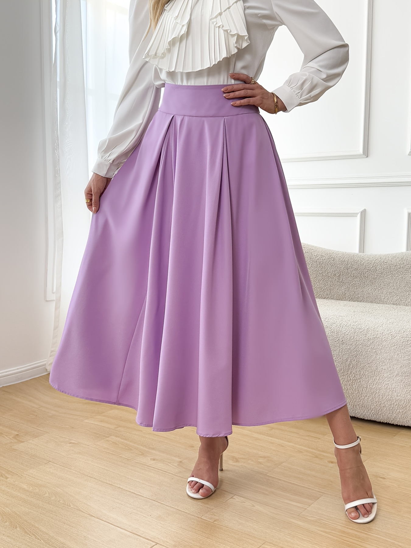 purple skirt sold on Temu United States