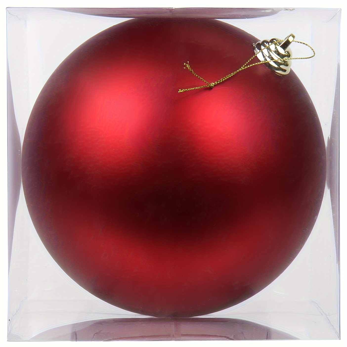 Image of Set Of 1/18cm Matte Christmas Ornaments/red Decorative Balls, Holiday Party Decorations, Festive Hanging Ornaments, Christmas Gifts, Holiday Gifts, High-end Christmas Balls, Decorative Hanging Balls