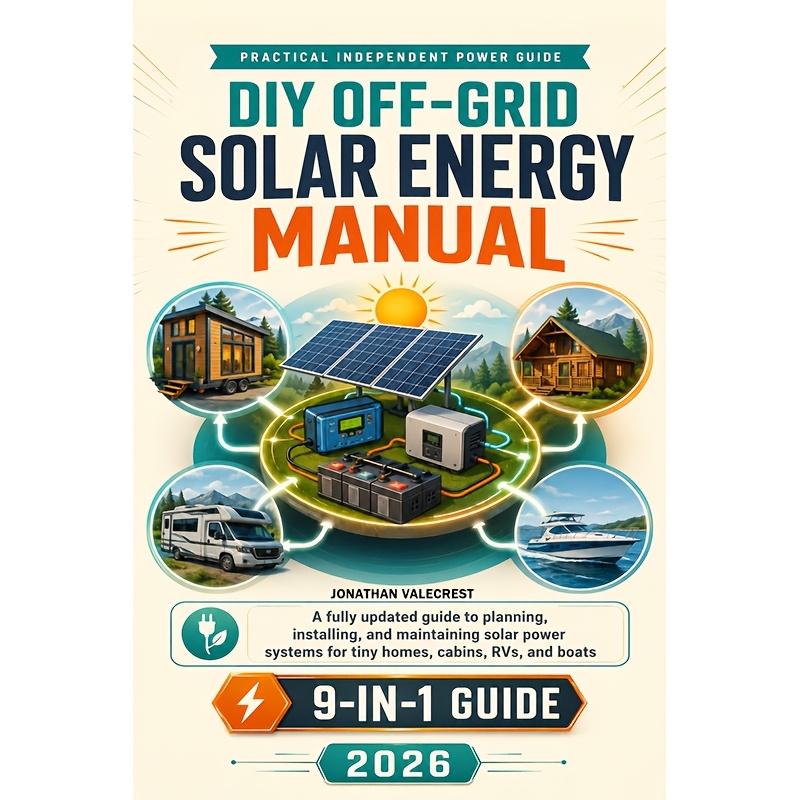 TEMU Diy Off-grid Solar Energy Manual: Practical Independent Power Guide, A Fully Updated Guide To Planning, Installing, And Maintaining Solar Power