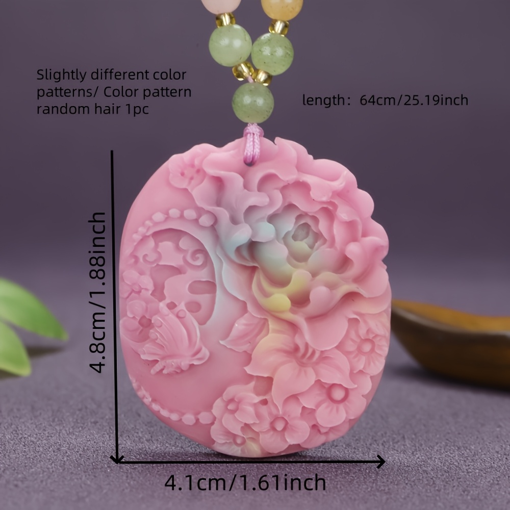 Fashionable Multi-Coloured Pendant Necklace, Elegant Style