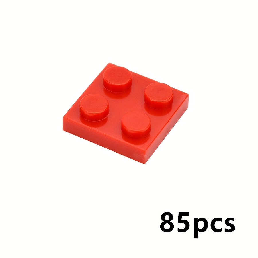 80pcs MOC Building Blocks Thin Bricks 2x2 Dots Classic Toy