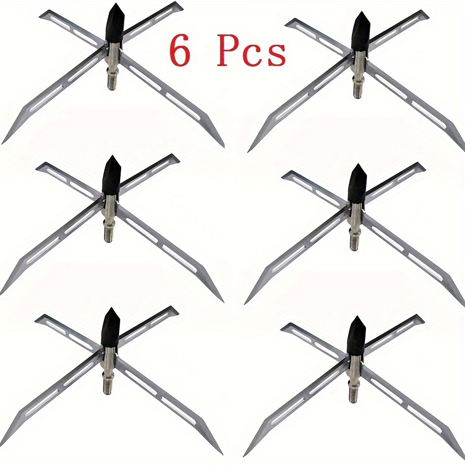 

6pk Turkey Hunting Broadheads 150 Grain Fixed Blade Archery Stainless Steel Hunting Tips