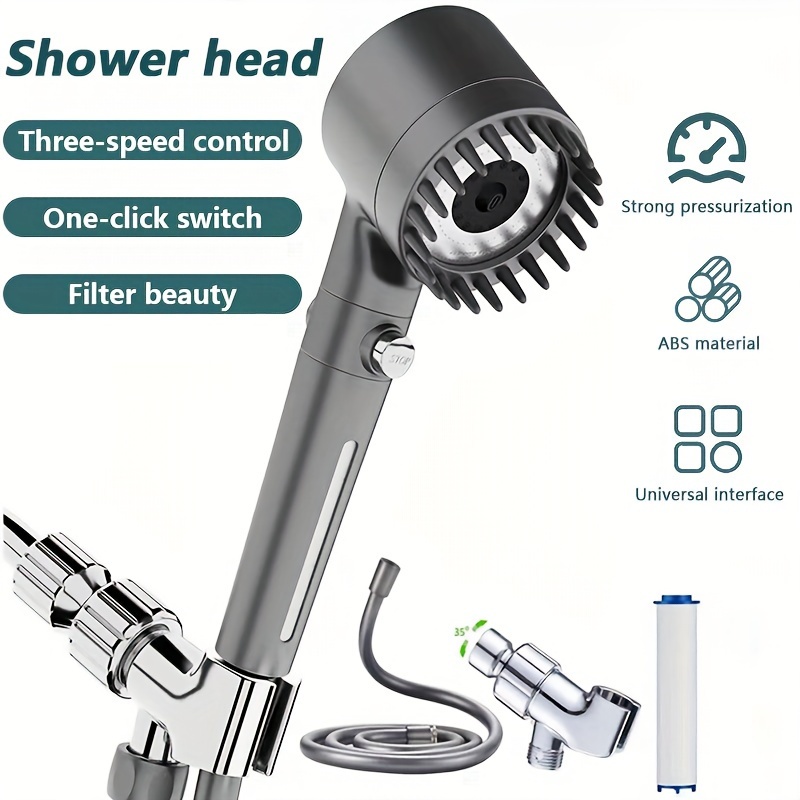 

5pcs/1 Set - - Including 2 , Brackets, Hoses, Bathroom , 3 Of , Bathroom Accessories, Suitable For Bathing And Pet Bathing