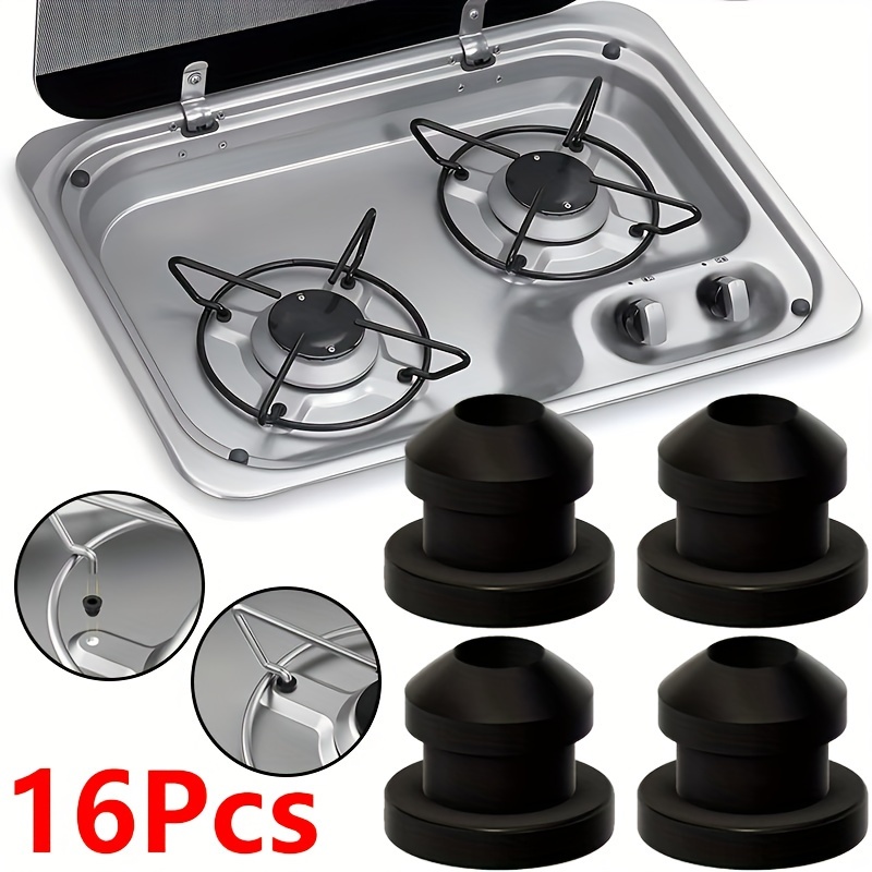 

16pcs Silicone Grommet Sleeve Pan Hob Support For Rv, & Camper - Non-electric Accessories