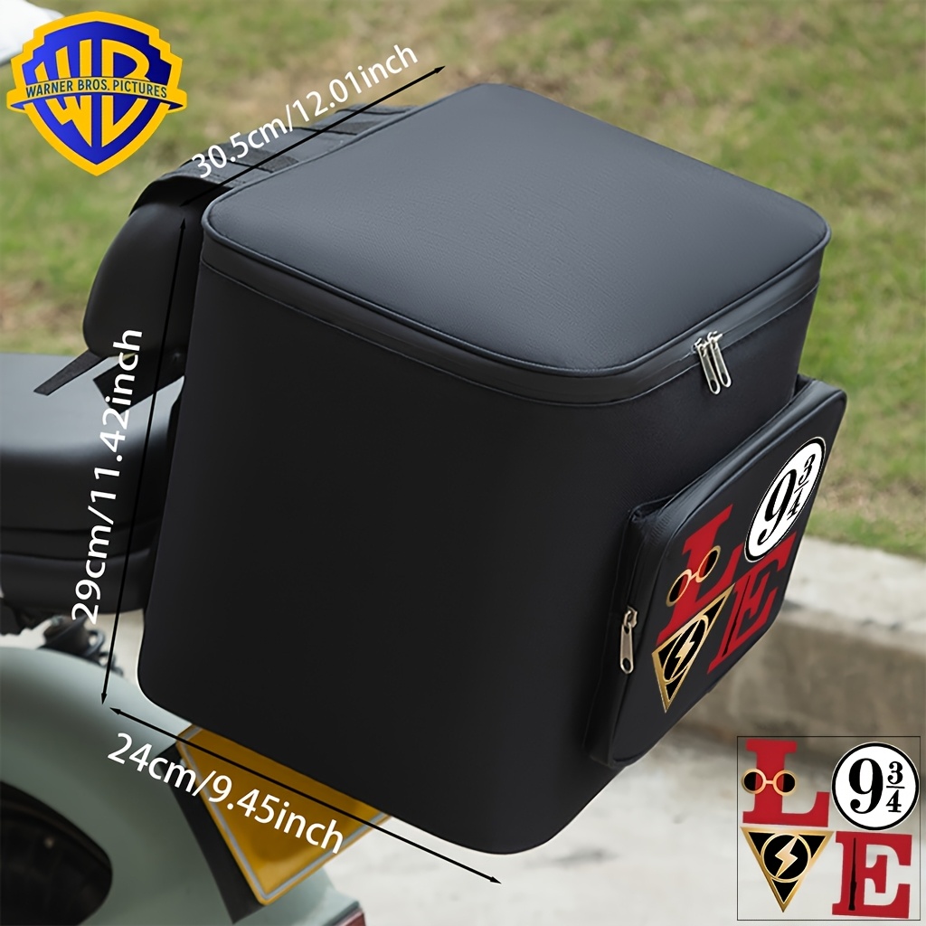 TEMU 1pc Electric Bike Helmet Bag, Electric Scooter Front Storage Tool, Large Capacity Storage Bag, Large Capacity Storage Pouch, Essential Bicycle