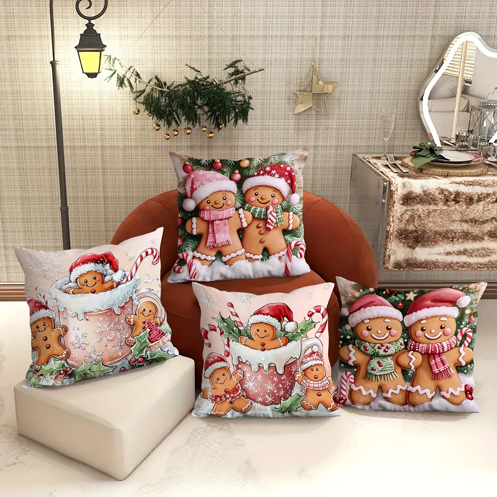 

4pcs Set Of For Man Christmas - , , For , , And Sofa