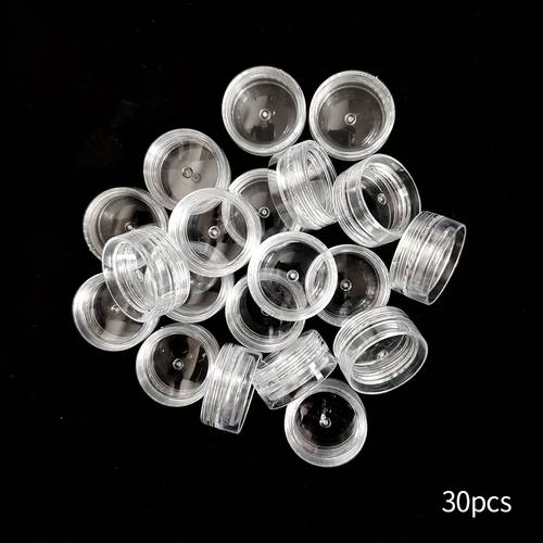transparent plastic bottles in sizes 6 30 50pcs mini cosmetic jars for face cream suitable for storing nail art powder and for lip balm packaging