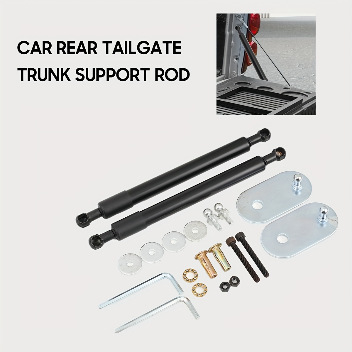 2 Pack Tailgate Support Shock Rear Gas Springs Truck Tailgate Assist Shock For 1500 3500 Truck Dz43300