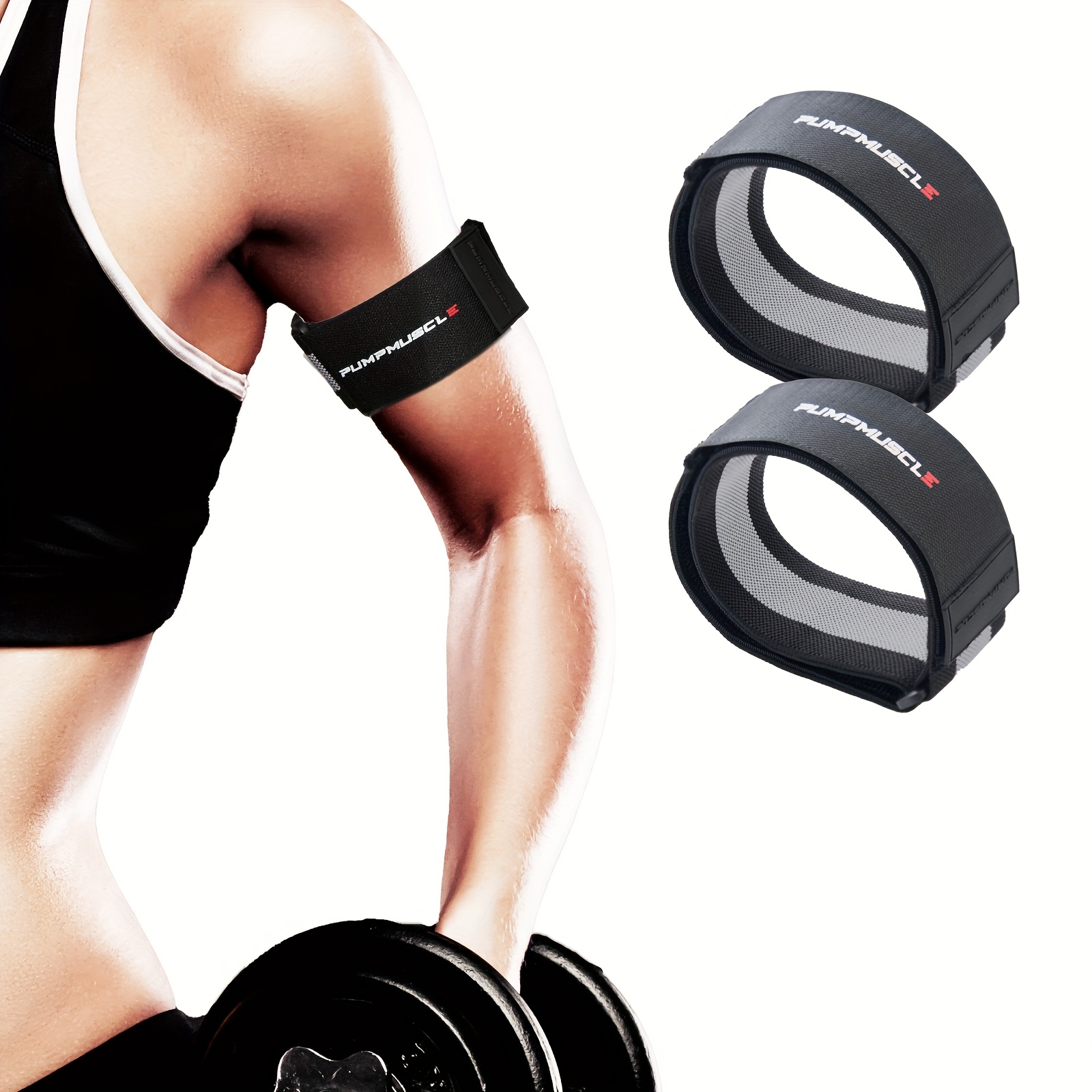 2pcs Adjustable BFR Bands for Muscle Growth & Strength