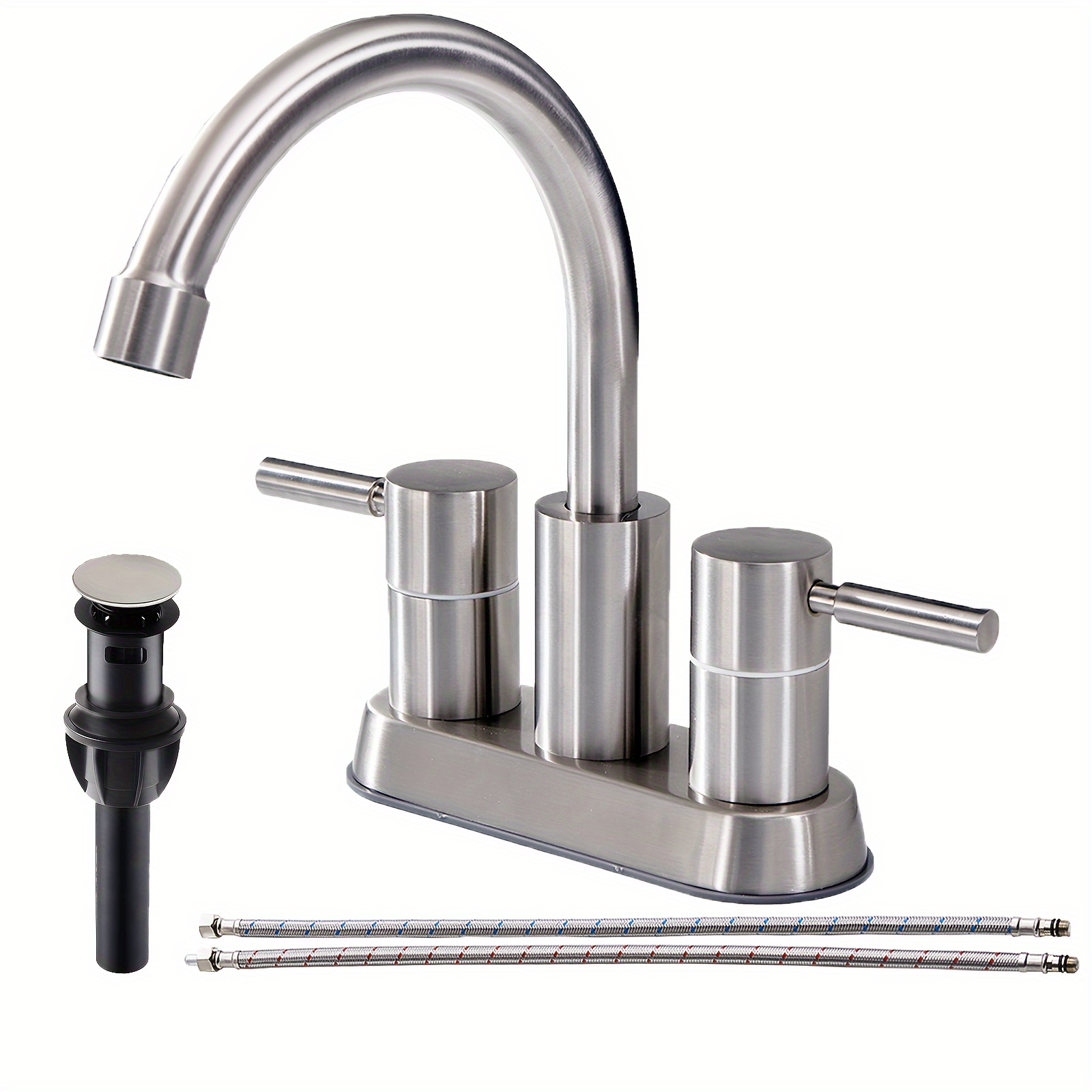 

Bathroom Faucet , 2 Steel Bathroom Faucet, Faucet Faucets Drain And Hot & Hose