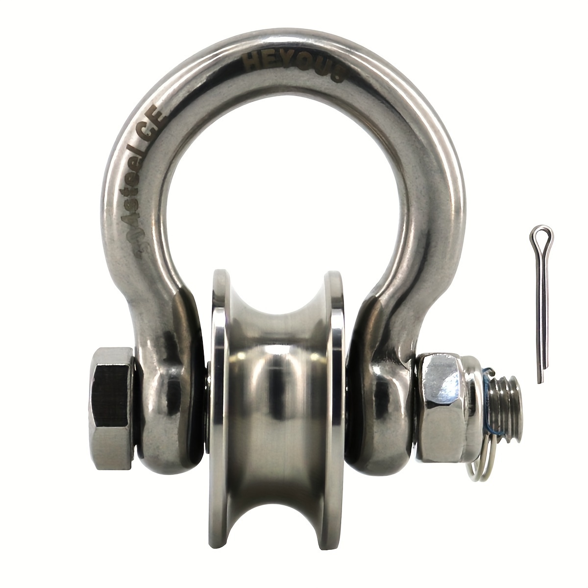 

Stainless Steel Large Bow Type Lifting Shackle, With A -bearing Capacity Of 2000bl, Used For Tying, Traction, Suspension, Or Lifting Applications.