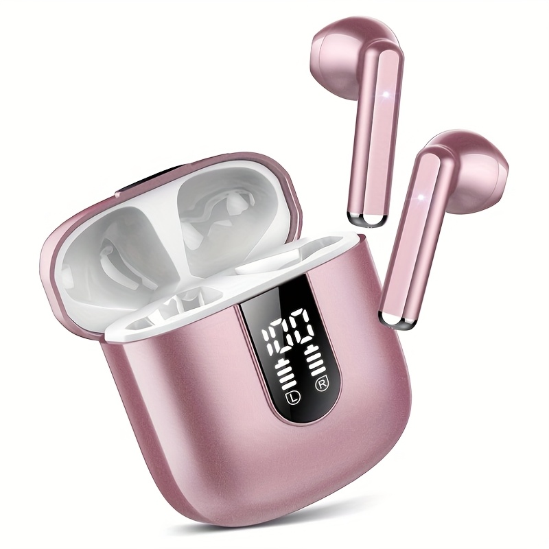 TEMU Wireless Headphones, 2024 Wireless Headphones 5.3 With Hd Microphone, Wireless Headphones With Powerful 13mm Speakers, Sound, Led Screen