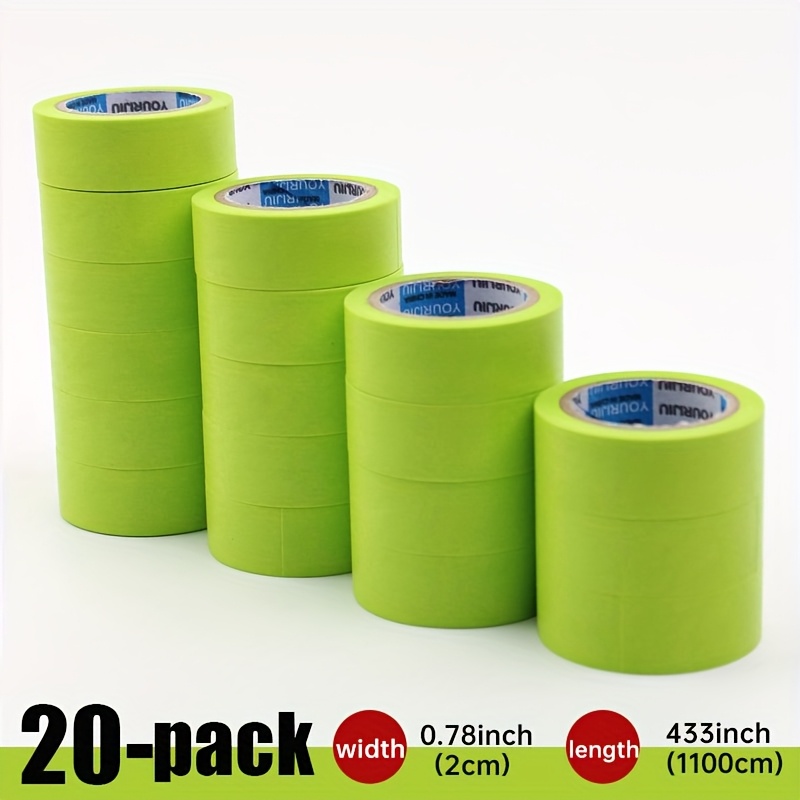 E-shop 20 Rollen Großpackung Japanisches Washi-Klebeband - Abziehbares Washi-Klebeband mit Temperaturbeständigkeit, Washi-Reispapier für Scrapbooking,